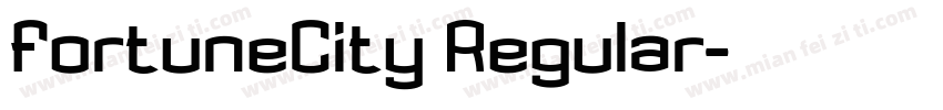 FortuneCity Regular字体转换